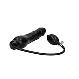 You2Toys Pumpdildo 'Black Latex Balloon' - intensiver Penis-Dildo für Frauen und Männer, mit Hand-Pumpe, ausgeprägter Reizstruktur