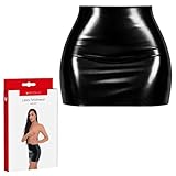 ME You US - Latex Minirock - Latex Fetisch Wear - Schwarz (Medium (EU 38-40))
