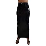 Enger Latex Humpel Rock von Lequida