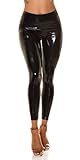 Koucla Glossy Latex Look Leggings L/XL, Schwarz