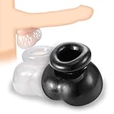 Hoden Beutel Set Hoden Abbinden CBT Penisring Hodenring 2 Stück Scrotal Pouch Soft Scrotal Balls für Männer Verbessern Sie Sex Zeit Penis Sleeve Hodenpresse Sexspielzeug für Paare Fetische