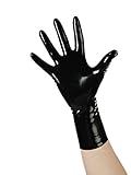 EXLATEX Rubber Secrets Short Latex Mixed Toes Handgelenk Handschuhe Fetisch Kost¨¹m Zubeh?r