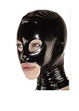 MFMYEE 100% latex Maske Gummi BDSM Fetisch Bondage Maske Erotische Cosplay-Maske Latexliebhaber