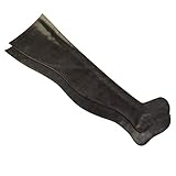 Rubberfashion Latex Strümpfe lang - Sexy Overknee Oberschenkel Strumpf Socken für Damen und Herren schwarz 0.4mm L