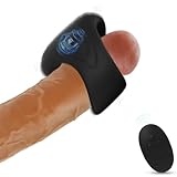 BDSMYEE Penisring Vibrator Sexspielzeug für Paare extrem sex,Eichelring Silikon Penis Vibrator mit Fernbedienung,Sex Toyset für Paar Set,Sex Toyset Herren mit 10 Vibrationsmodi (Schwarz)