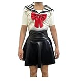 DDINGHOONQPODFR Frauen 100% Latex Cosplay Sailor Uniform Männer Maßgeschneiderte Größe Und Farbe ， Ohne Einen Rock,Frauen Milchig Weiß,S