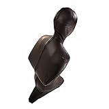 BERMEL Herren Sexy Latex Body Glänzendes Patent Schwarz Leder Häftling Katzenanzug Ganzkörper Fest Reißverschluss Overall Gummibekleidung Bühnenoutfit (M)