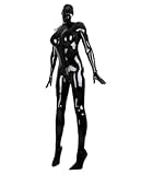 Handgefertigter Latex-Catsuit für Männer, Cross-Dress, enger Transvestiten-Bodysuit mit an der Brust befestigten 3D-Handschuhsocken