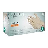AMPRI Latexhandschuhe, weiß, Größe M, puderfrei, Eco-Plus: Latex Einweghandschuhe als Untersuchungshandschuhe & Schutzhandschuhe kaufen.