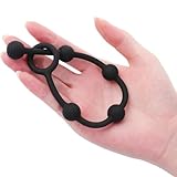 Silikon Analkugeln Buttplug mit 5 Kugeln, Analplug Analkette mit Anal beads für Männer und Frauen, Anal Kugeln Anal Hook Anus Masturbator Sex Toy Sexspielzeug (5Ø 1,3 cm)