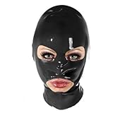 GAYLOP Latexhaube, Latexmaske, Latexhaube, L, schwarz