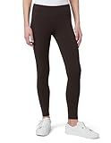 HUE Damen-Leggings aus Ultra-Baumwolle mit breitem Bund Modische Leggings, Espresso, L