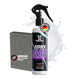 Rubberfashion RubberGlow Glanzspray für Latex und Gummibekleidung - Gummi Pflege Spray fuer Latex zur Latexpflege - Latex Shine Spray - Hochglanz ohne Silikonöl 200ml (geruchslos)