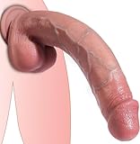 30CM Realistische große Dildo Sexspielzeuge, Dual-Layer Realistischer Diloschwanz für Frauen, G-Punkt und Anal mit starkem Saugnapf große Erwachsenen-Penis Sexspielzeuge für Frauen Männer und Paare
