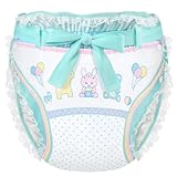LittleForBig Seidig Erwachsene Band Omutsu Windel Überhose Bezug Waschbar Verstellbar Wiederverwendbar Wasserdicht Windelbezug - Baby Parade Grün XL