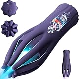 YcsLust Elektrischer Masturbator Penistrainer Penis Vibrator Mit 10 Vibrationsmodi, Eichel Stimulator Massagegerät,Elektrische Masturbator Cup Multiple Sexspielzeug für Männer die Paare Solo (Blau)