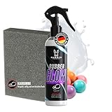 Rubberfashion RubberGlow Glanzspray für Latex und Gummibekleidung - Gummi Pflege Spray fuer Latex zur Latexpflege - Latex Shine Spray - Hochglanz ohne Silikonöl 200ml (Bubble Gum)