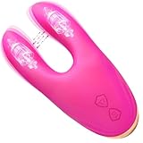 Roluck Vibrator Sex Spielzeug für die Frau,G Punkt Vibratoren mit Brustwarzenmulation für Frauen,Erotik SM Fetisch Brustwarzen Klemmen 10 Vibrationsmodi Paarvibrator Sexspielzeug für Paare