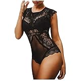 Body Damen Sexy Spitze Spitze Schwarze Unterhosen Offen Für Sex Nachtwäsche Sexy Spitzenbody Frauen Rot Wäsche Negligee Babydoll String Tanga Damendessous Bodysuits