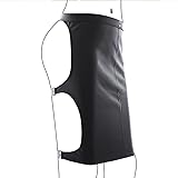 Damen Sexy Erotische Leder Rock Minirock Wetlook für Damen mit Hinterer Öffnung Sexy Offener Schritt Leder Rock für Sex Erotische Dessous Sexy Kostüme Frauen