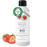 Massageöl für sex/öl sexöl Essbares Gleitgel gel für sex Erotisch Intim Den Intimbereich Paar Erwachsene entspannend aphrodisierendes Spielzeugspielzeug oral. BIO 100% natürlich (Erdbeere)