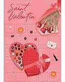 Adventskalender Sexy Valentinstag – 25 illustrierte erotische Herausforderungen für Paare | A3 Format zum Verschenken vor dem 14. Februar | Freches Spiel ohne Schokolade oder Objekt