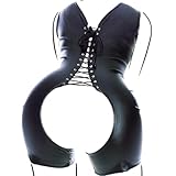 Zwangsjacke für Damen Bondagesack Bdsms Spielzeug Extrem für Frauen Bdsms Dessous Sklavin Leder Body Damen Lederkleid Damen für Sex Ouvert Body Frau Sexy Leder Outfit Latex Kleid Lederrock