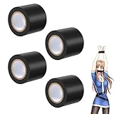Qoosea Bondage Fesselband Wiederverwendbare Statische PVC-Fesseln für Paare 52.49ft Länge Ideal für Sinnliche Spiele und Bondage-Abenteuer(4 Packungen)