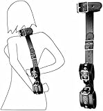 Hals zu Rücken Handgelenk Manschetten Fesseln Kragen Handschellen Bondage Leder Harness Bondage Set BDSM Sex Games Play Restraint Kit Fetisch Erotisches Sexspielzeug für Paare