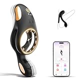 Penisring Vibrator Spielzeug für die Paare Klitoris, Penis Ring Erotisches Sex Spielzeug für Paare Extrem Sex 10 Vibrationsmodi, Penisringe Sexspielzeug für die Männer Solo Dual Cockring Massagegerät