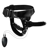 Qcpuuu Umschnallpenis für Frauen, Vibration Strap on Umschnall für Manner mit 2 Didloschwanz, Frauen und Paare Lesben, Umschnall Dildos mit Fernbedienung (Schwarz)