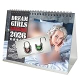 Sexy Dreamgirls Lingerie Dessous DIN A5 Tischkalender für 2026 Girls Fetisch Erotik - Inhalt: 1x Kalender 1x Weihnachtsanhänger 1x Grußanhänger (gesamt 3 Teile)