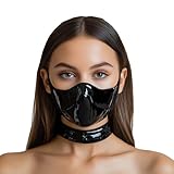 GREEFEI Latex Gummi Maske,Handgefertigte Latexmaske Kostümzubehör für Frauen und Männer Cosplay Party XL