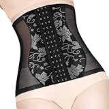 Korsett Damen Waist Sport Trainer Shapewear Damen Bauchweg Waist Cincher Korsage Latex Taillenmieder Unterbrust Shaper Body Taillenformer Bauchweggürtel Corsage Women Figurenformend Tailletrainer