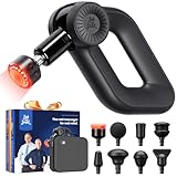 Bob and Brad D6 Ultra Massagepistole mit Infrarot-Heizmassagekopf, 16 mm Amplitude Muskel Massage Gun, Elektrische Handmassagegerät Perkussive Massage für Sportler Muskelentspannung, Geschenke