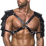 BDSMJOY Harness Männer Leder,erotische Dessous Reizwäsche für sex Männer,Harness Männer Gay Festival Outfit Herren,sexy Unterwäsche für Mann Rave Outfit Herren (A)