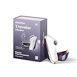 Satisfyer 'Traveler' Vibrator | Auflegevibrator mit 11 Druckwellen-Programme | Sex-Spielzeug für Frauen | Leise starke Klitoris-Stimulation | Kleines Toy für erotisches Reisen | Stimulator Toy