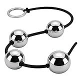 Metall Anal Kugeln, Analkugeln für Mann Frau mit 4 Anal Beads Toy Analkugel Edelstahl Analkette Anal Kette Extra Groß Fetisch Analspielzeug für die Frau Spielzeug für Frauen Männer Xxl Anfänger（30mm）