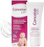 Conceive Plus Fruchtbarkeitsgleitgel, Spermienfreundliches Gleitmittel für Paare, die versuchen, ein Baby zu bekommen - 75ml / 2.5 fl oz