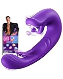 AI-Sync Vibratorensets für Frauen Dildo Vibrator, Sex Spielzeug für die Frau mit 5 Zungenlecken 5 Flatternmodi 5 Vibrationmodi, Vibration für Frauen Sex Toyset für Woman Vibratoren Klitoris Stimulator