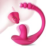 Vibration für Frauen Sex Spielzeug für die Frau Paare mit App, 2in1 Vibrator G-Punkt Anal Klitoris Vibratorensets 10Modi, Leise Tragbarer Vibratoren Bdsms Sexspielzeug Extrem Sex Toyset für Woman Rosa