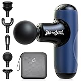 Bob and Brad Q2 Mini Massagepistole, Tiefengewebe Percussion Massage Pistole Massagegerät, Ultrakleine & Tragbare Leise Massage Gun zur Muskeltherapie und Myofasziale Entspannung, Blau