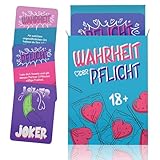 Wahrheit oder Pflicht - Paar Spiele für Paare, Erotikspiele, Erotische Spiele für Pärchen, Sex-Kartenspiel, Sex Spiele für Paar, Sex Kartenspiel für Paare ab 18, Sex Game, Geschenke für Paare Sexspiel