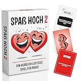 TIPSI Spaß Hoch 2 - Spiel für Paare zu zweit | Mit lustigen Aufgaben & Fragen | Pärchen Geschenke für Freund oder Freundin | Jahrestag Geschenk für ihn & sie oder zum Valentinstag