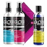 Latex Pflege Politur & Dressing Set & Latex Hochglanz Politur 4er Set