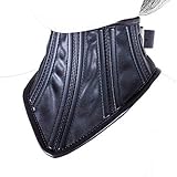 MR.HIPPE Halsband Damen für Sex Sexhalsbänder Halskorsett Bdsm Collar Herren für Sex Leder Korsett Halsfessel Bondage Bdsmsm Outfit Fesseln für Frau Sex Bdsms Dessous Sklavin (Schwarz)