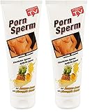 Orion Porn Sperm Pineapple Gleitmittel, Milchig, 250 ml (Packung mit 2)
