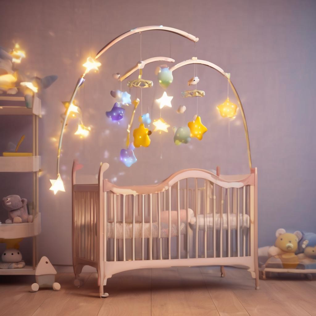 Schau dir das an: Das zauberhafte Adult Baby Mobile mit Lichteffekten, das dein Herz erwärmt!