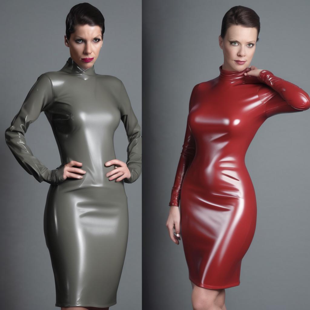 Frauen in Gummi Kleidern: Ein Blick auf einen faszinierenden Trend für Mutige!